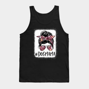 Messy Bun Dog Mom Dog Lover Tank Top